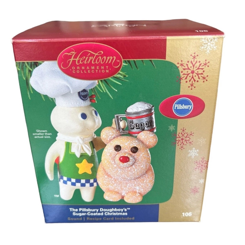 Carlton Cards Pillsbury Doughboy’s Sugar Coated Christmas Holiday Ornaments 106